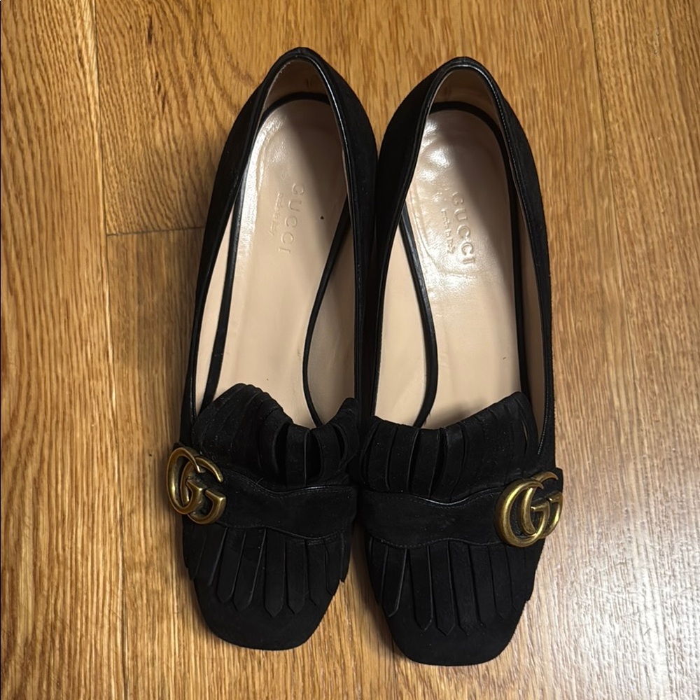 Gucci velvet mules size 38